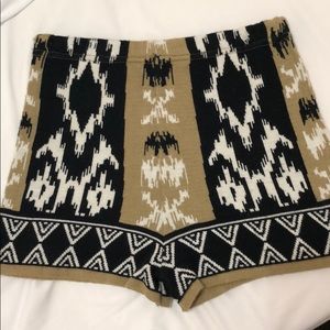 Urban outfitters tribal pattern super soft shorts